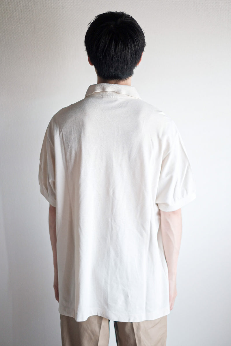 [~ 80's] Chemise Lacoste S/S Polo Shirt SIRT SILE.7 "ECRU"