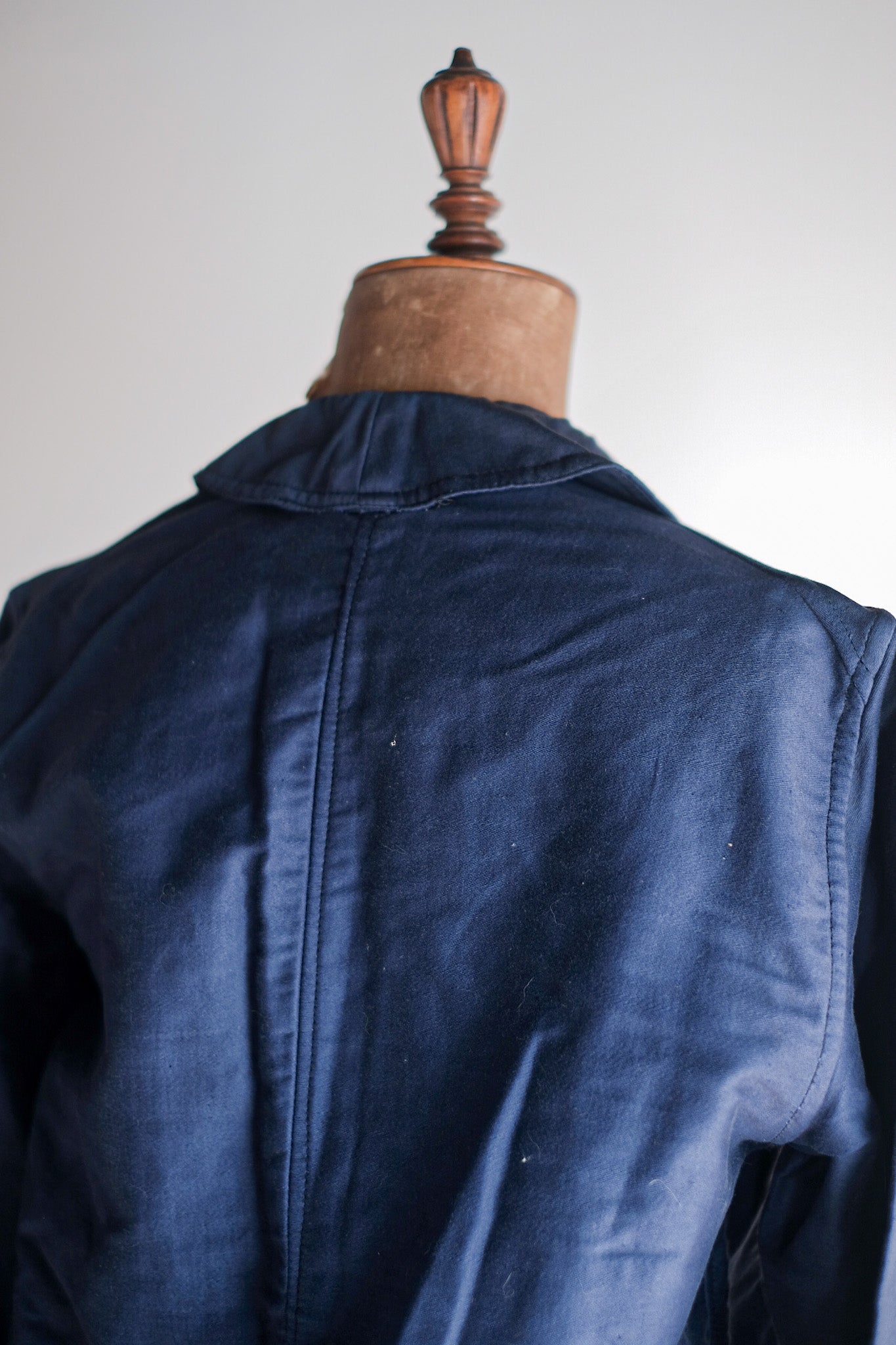 ［~30's］French Vintage Blue Moleskin Work Jacket "Dead Stock"