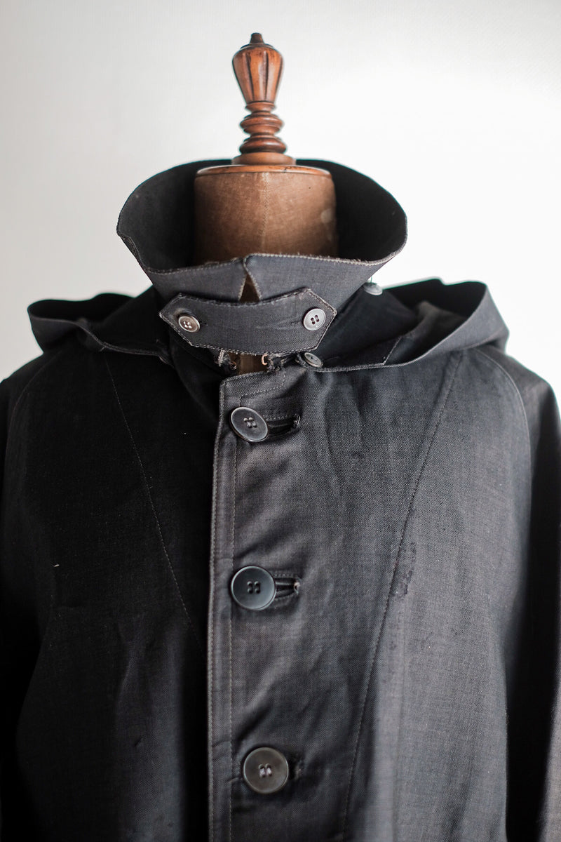 【Early 20th C】French Antique Rubber Raincoat