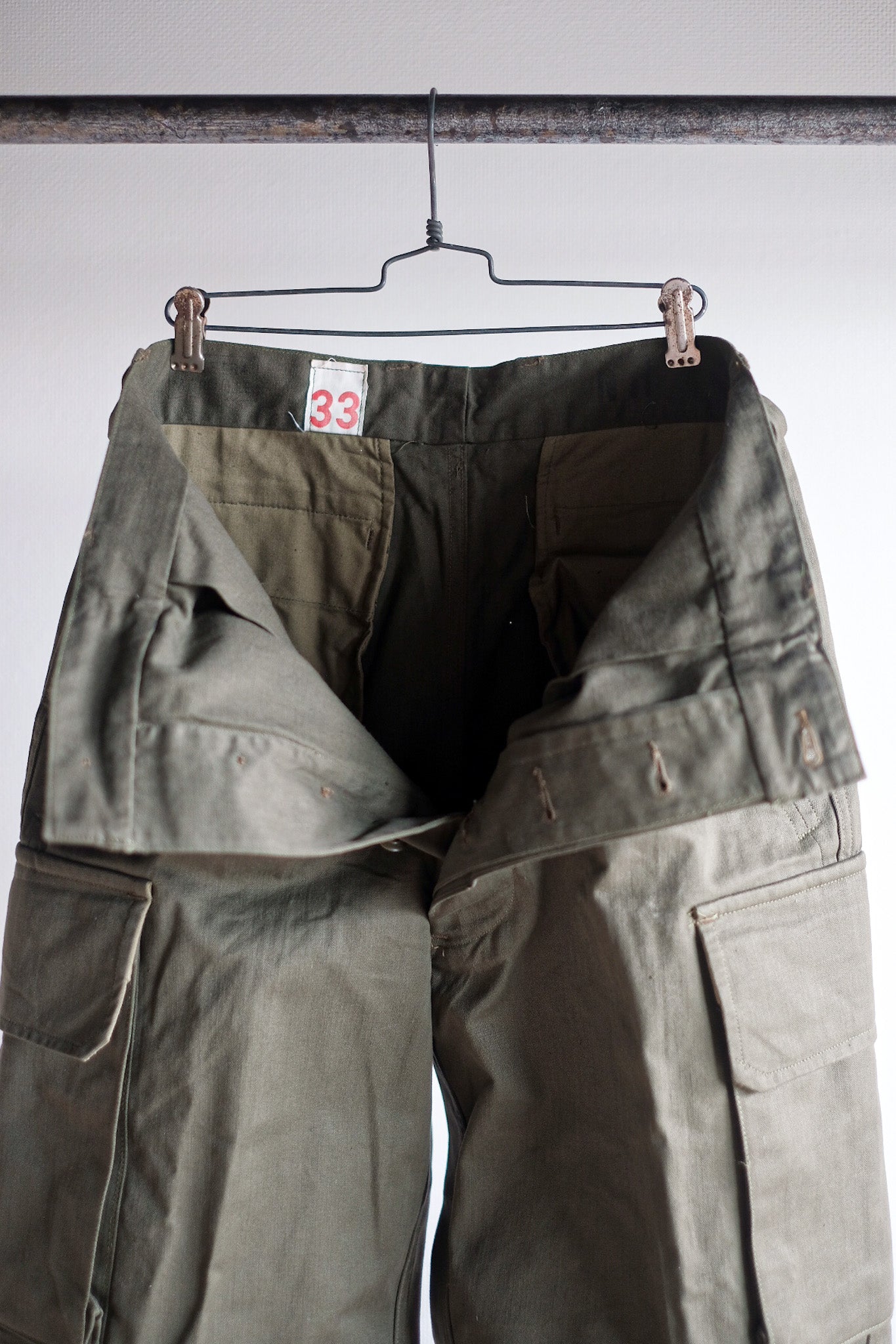 [~ 60's] Taille des pantalons de terrain de l'armée française M47.33 "Stock mort"