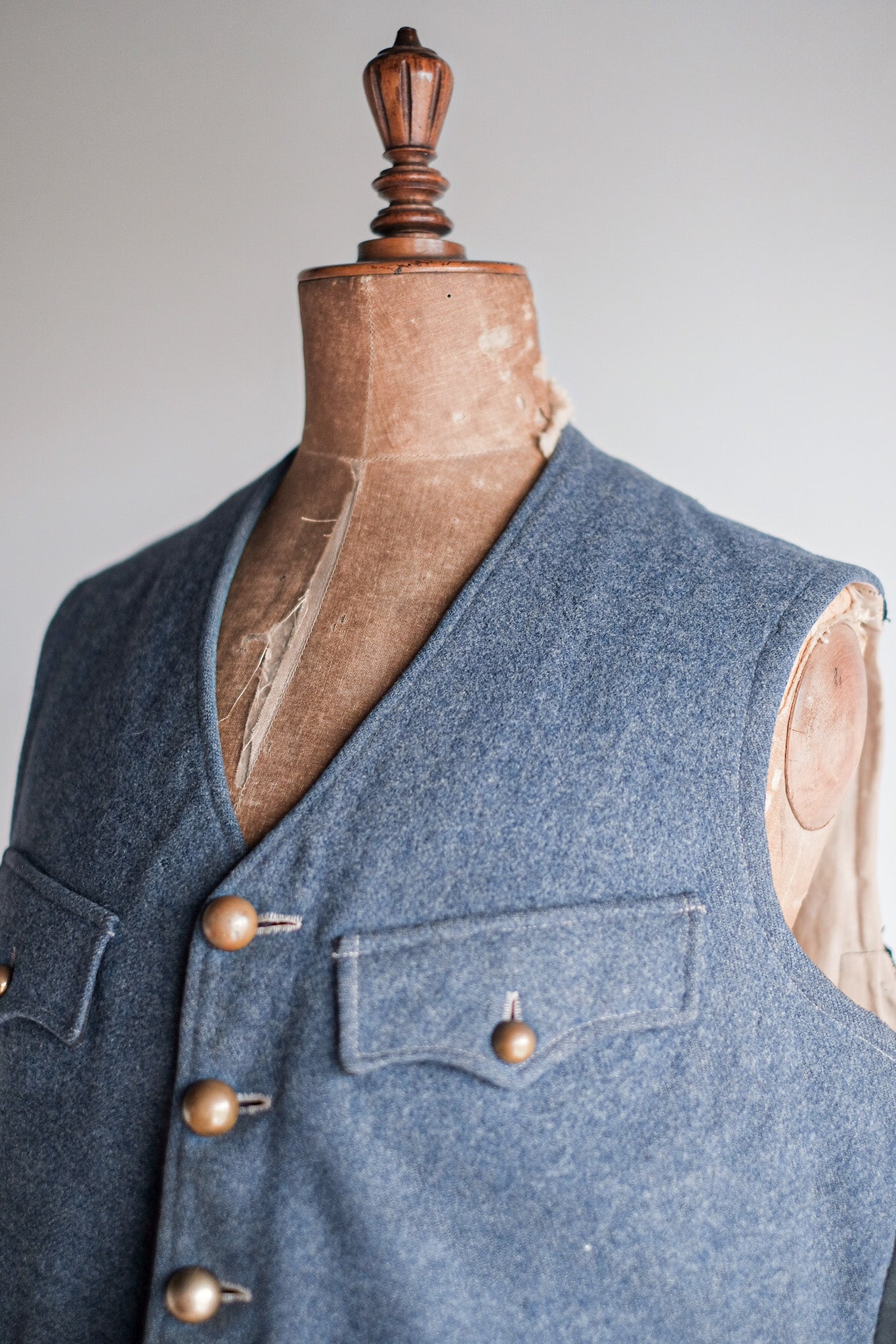[~ 10's] WW1 French Army Wool Gilet