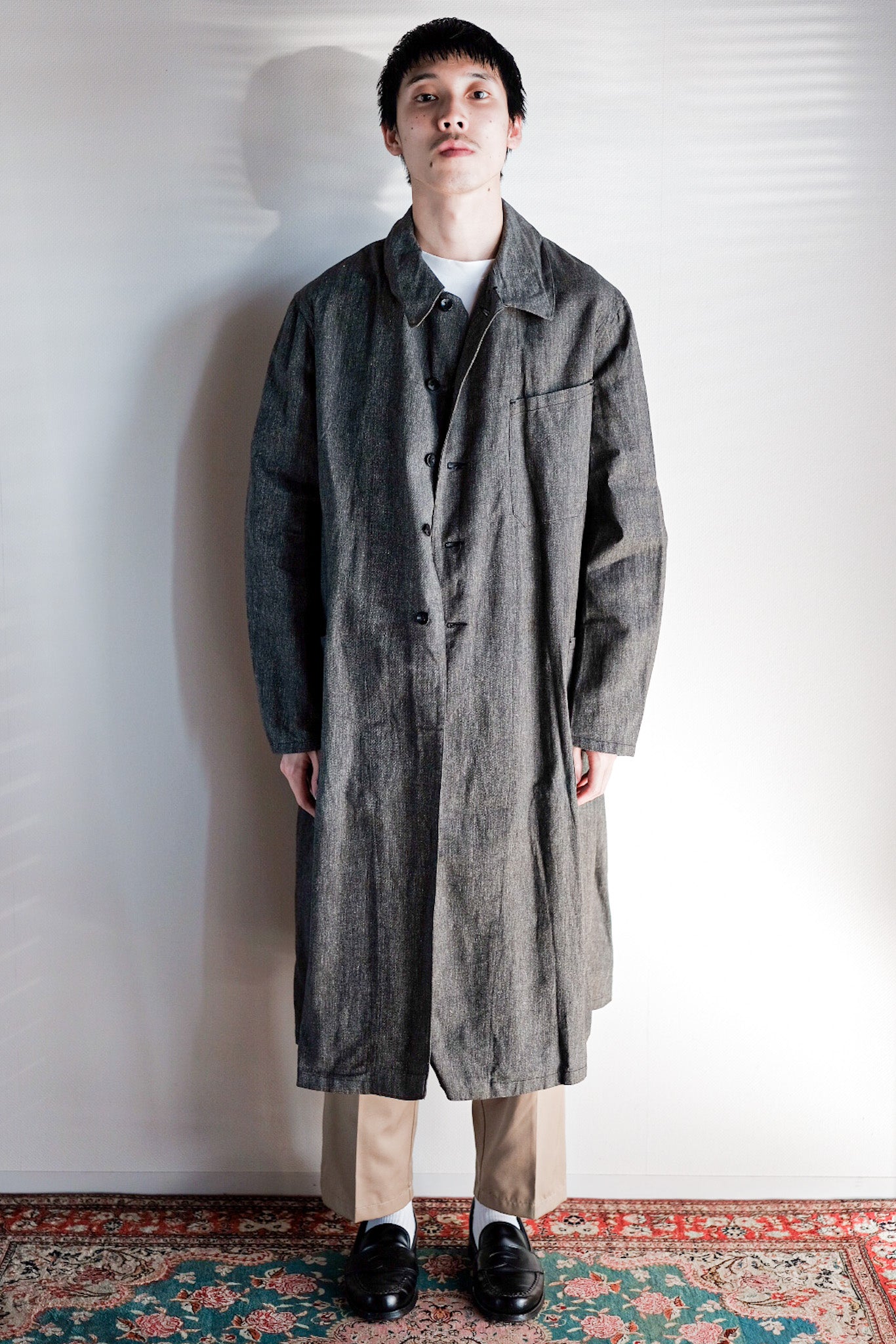［~40's］French Vintage Black Chambray Atelier Coat “Dead Stock”