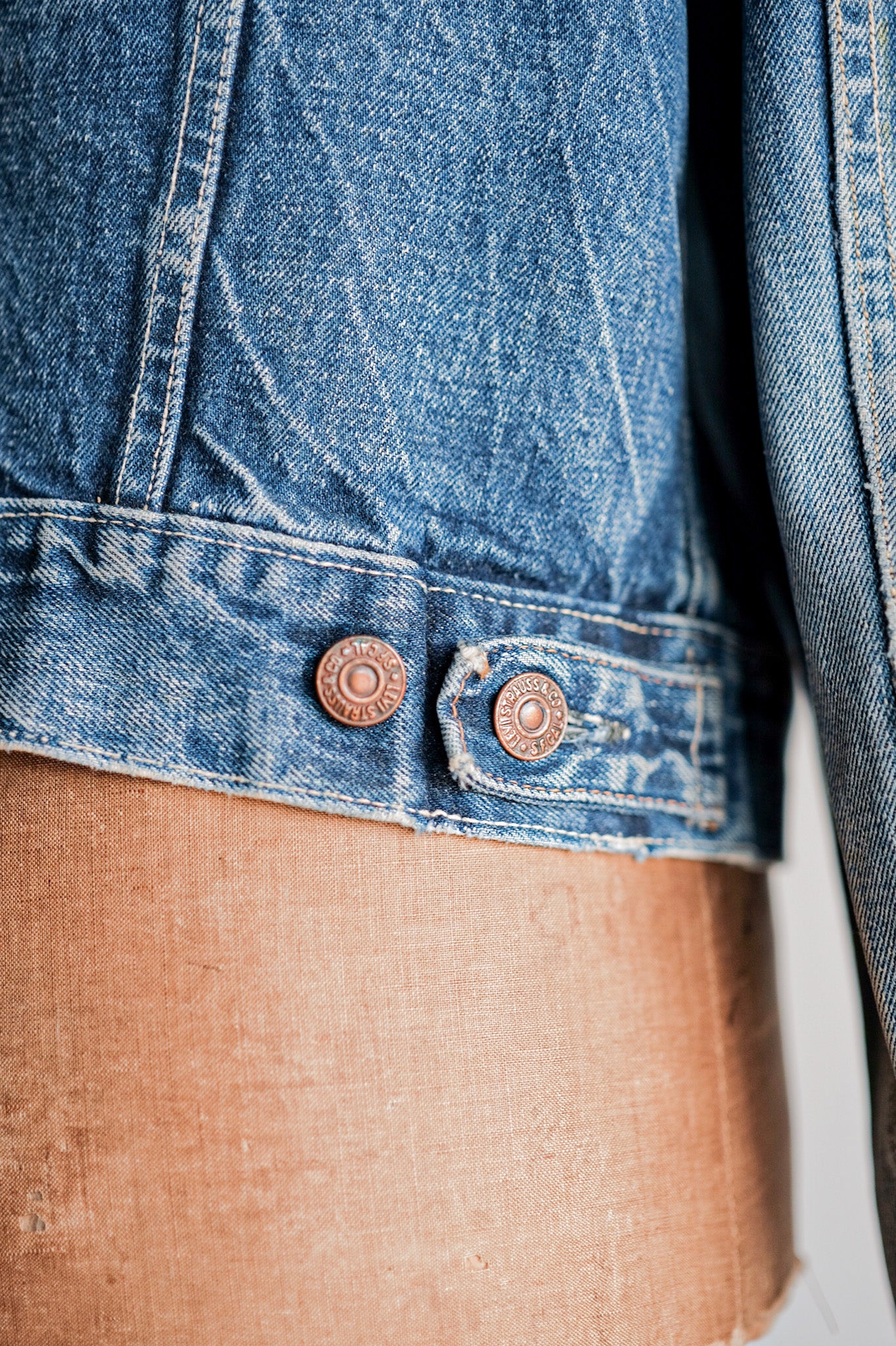 ［~60's］Vintage Levi's 557 Denim Jacket "Big E"
