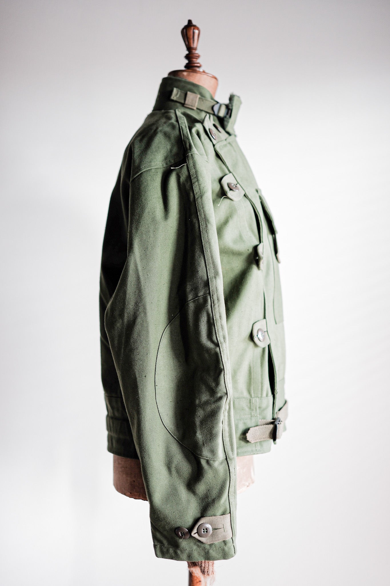 【~60's】Swedish Army Dispatch Rider Motorcycle Jacket With Liner Size.C48 "Dead Stock"