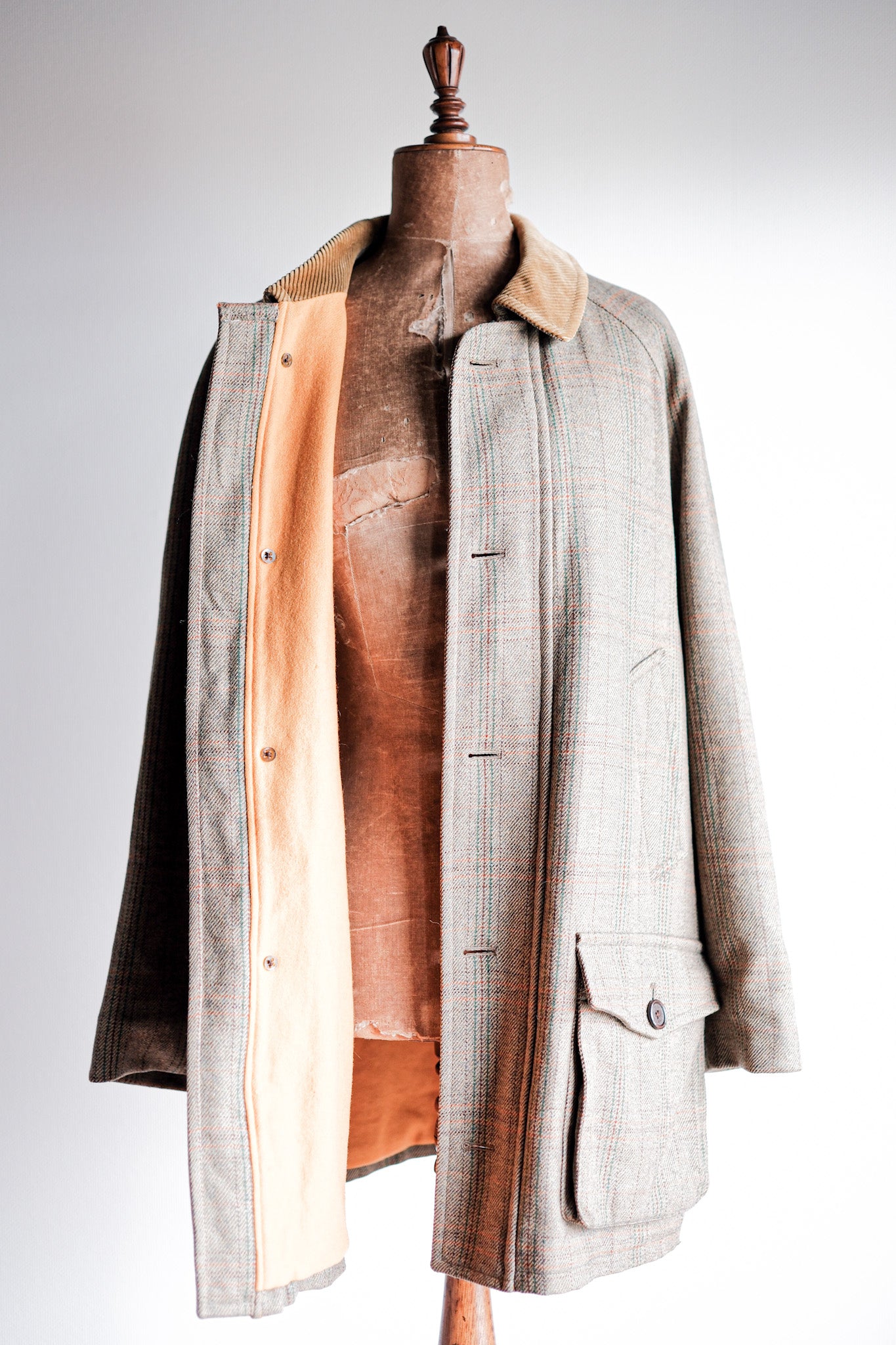 【~90's】Old INVERTERE Corduroy Collar Wool Jacket