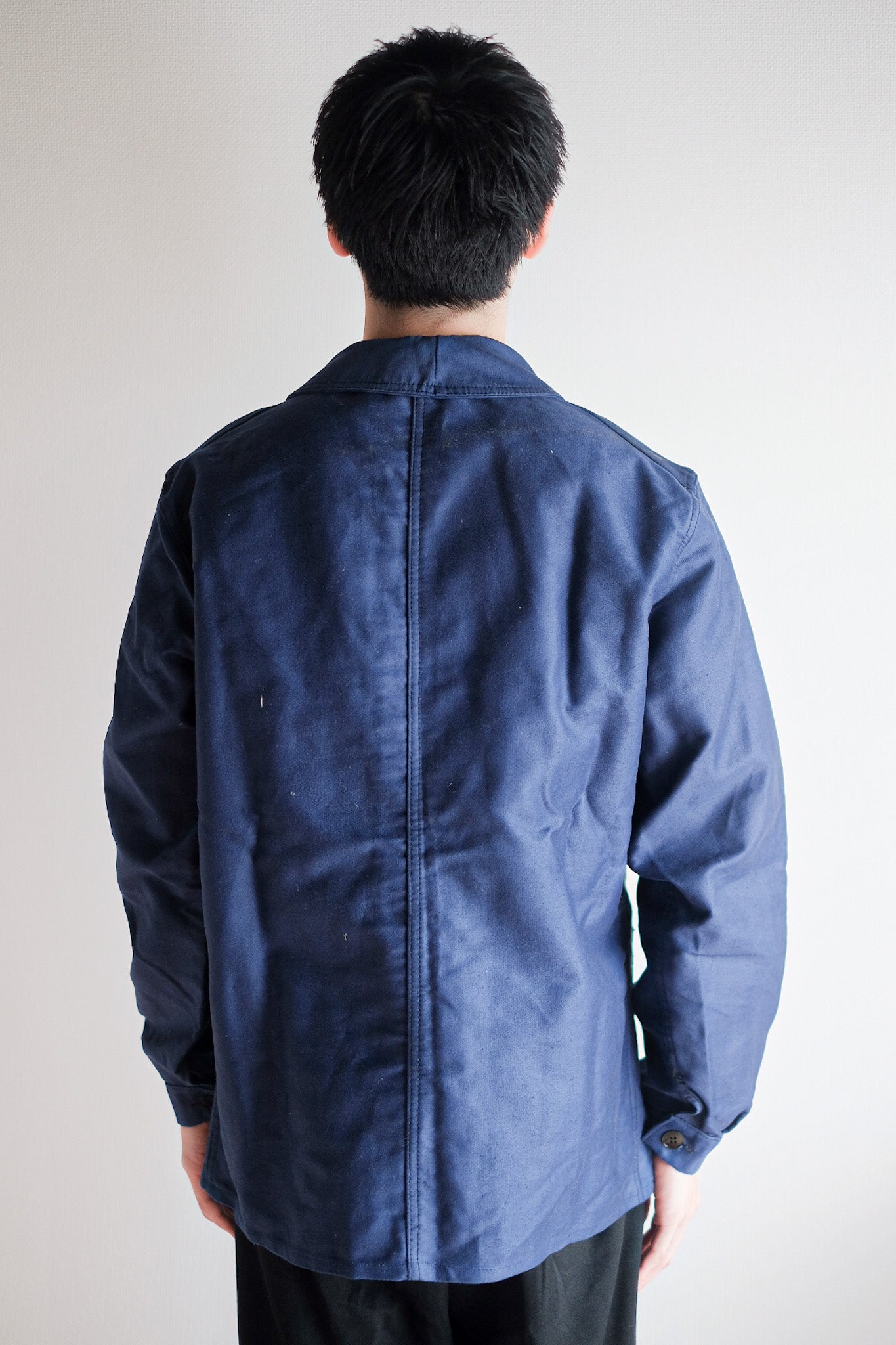 ［~50's］French Vintage Blue Moleskin Work Jacket "Dead Stock"