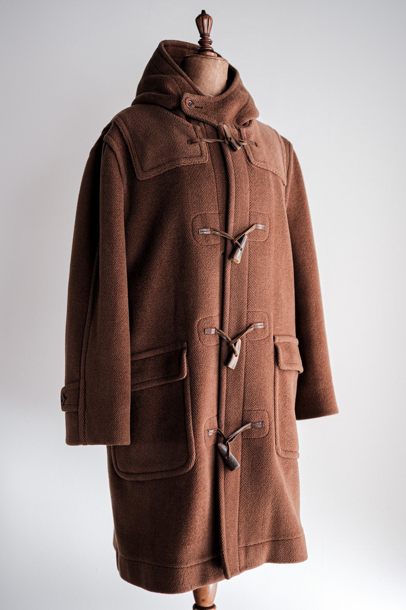 [〜90年代]舊的逆變羊毛行李外套“ Moorbrook”“ de de paz單獨的音符”