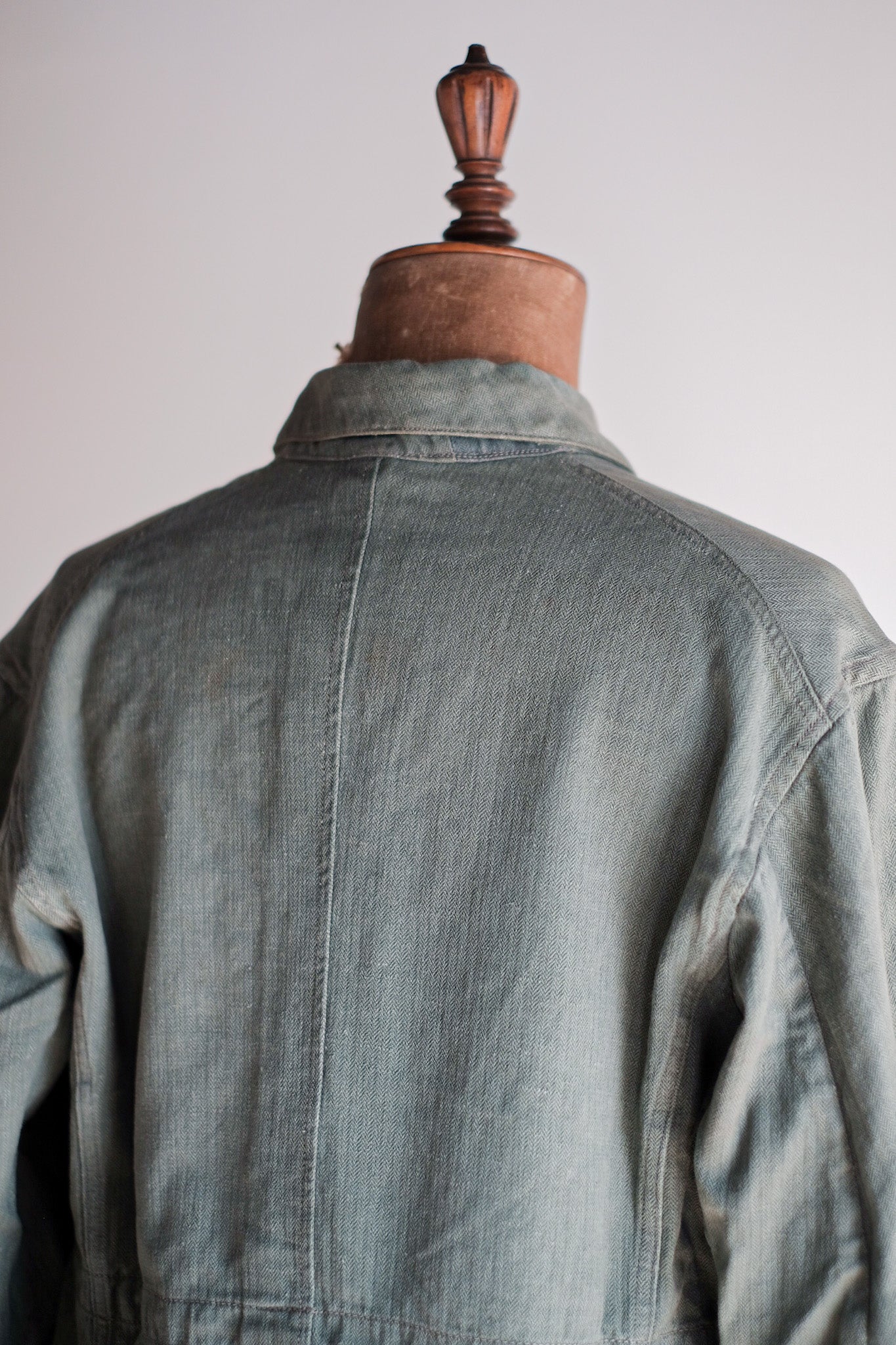 ［~30's］WW2 German Army Drillich Green HBT Linen Jacket