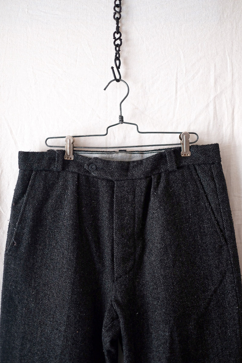 [~ 60's] กางเกง Herringbone วินเทจฝรั่งเศส