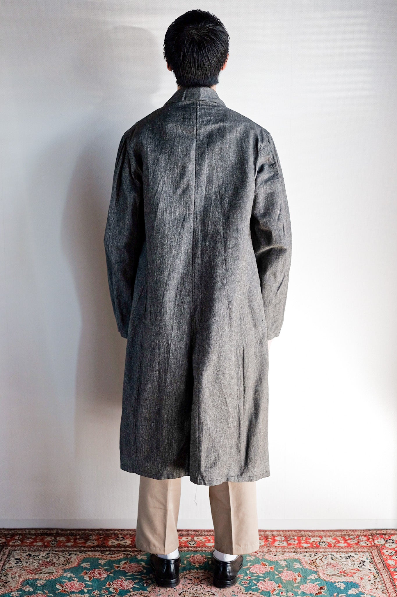 ［~40's］French Vintage Black Chambray Atelier Coat “Dead Stock”
