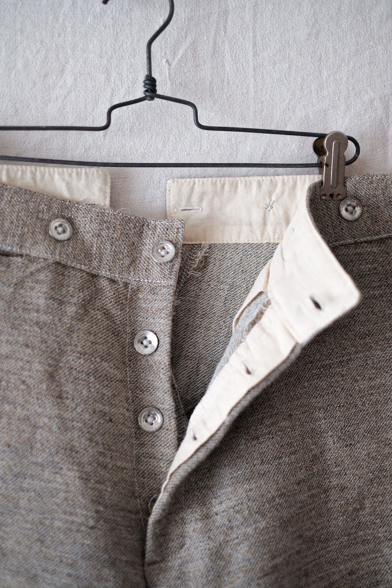 [〜20年代]法國陸軍WWI棉花羊毛褲
