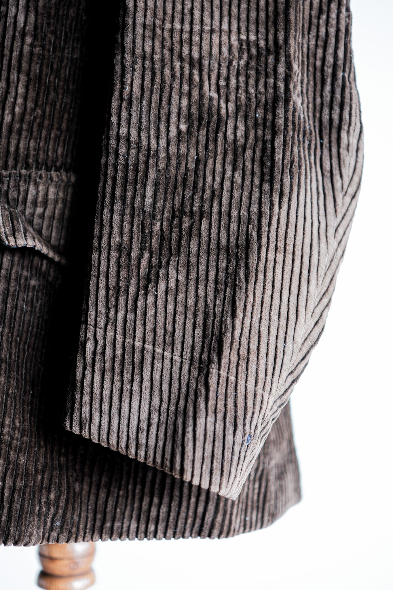 【~30's】French Vintage Brown Heavy Corduroy Hunting Jacket "Dead Stock"