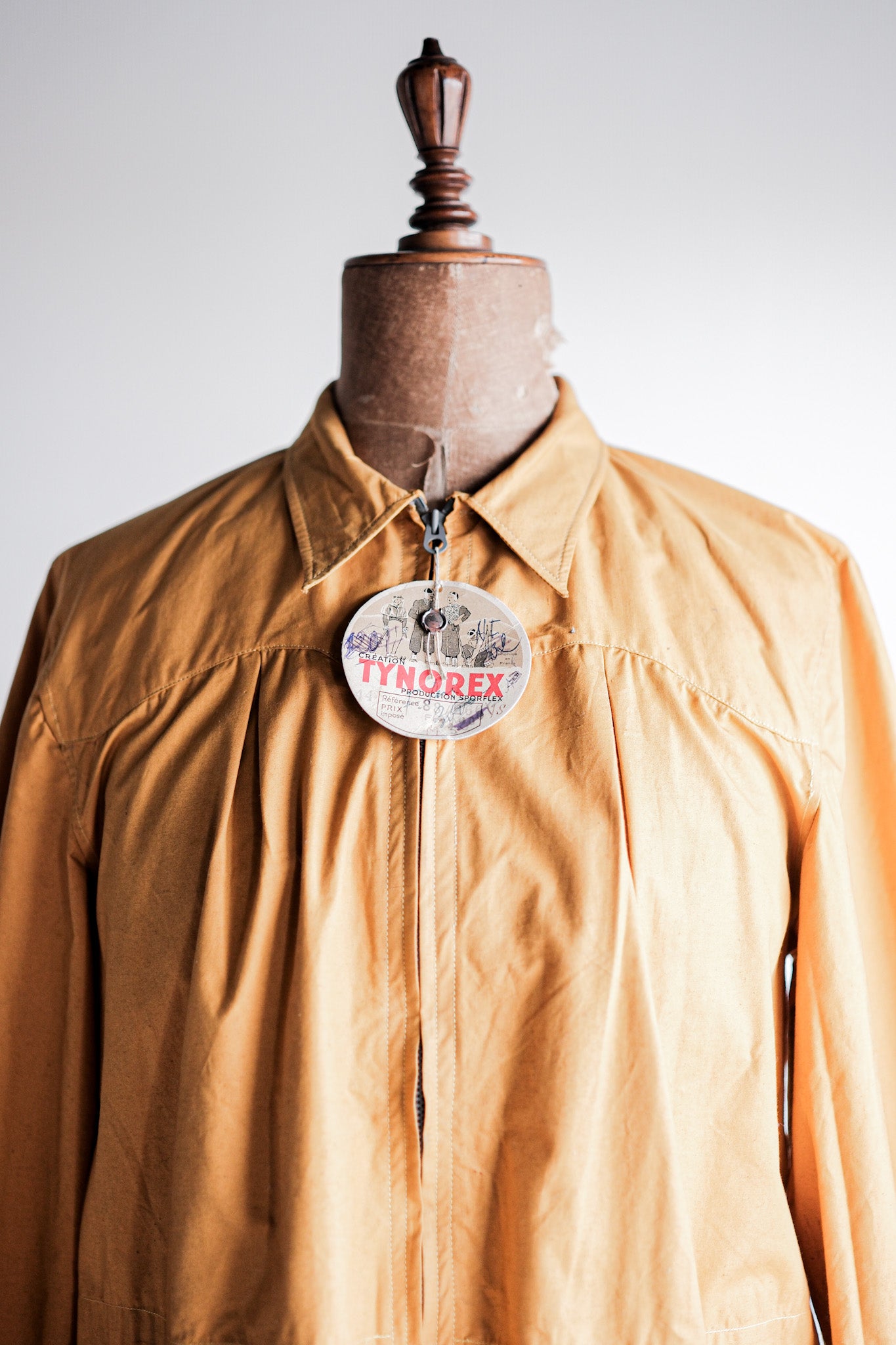 ［~40's］French Vintage Yellow Cotton Jacket "Dead Stock"