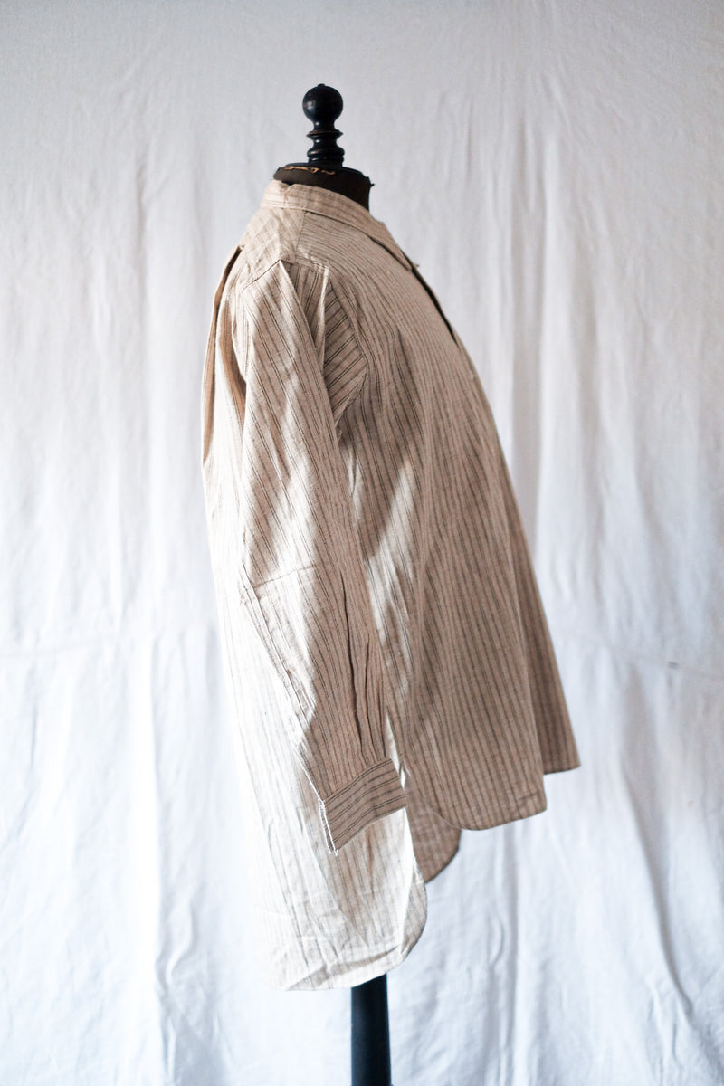 【~30's】French Vintage Grandpa Shirt "Dead Stock"