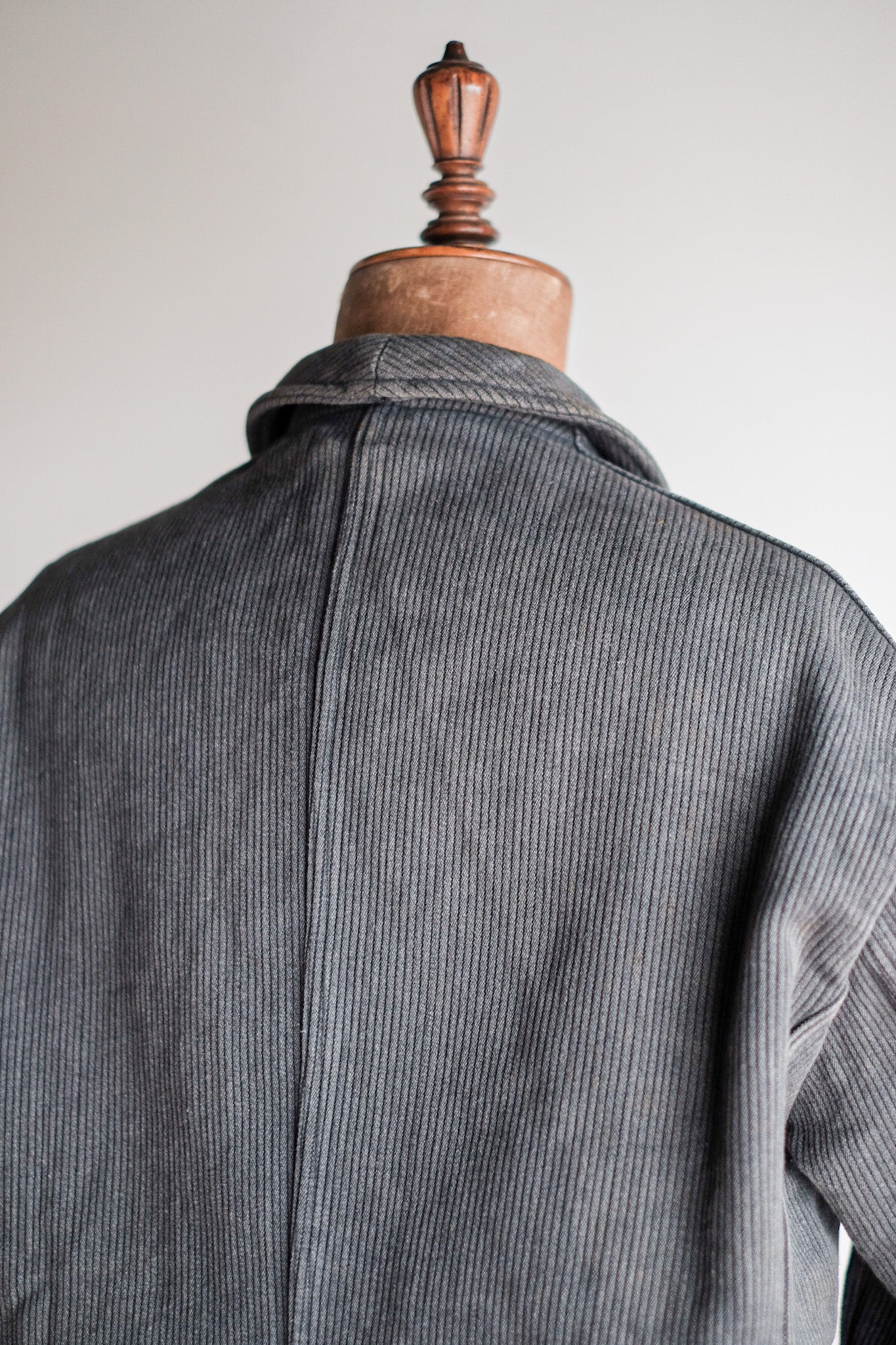[~ 50's] Veste de travail de piqué en coton gris vintage français