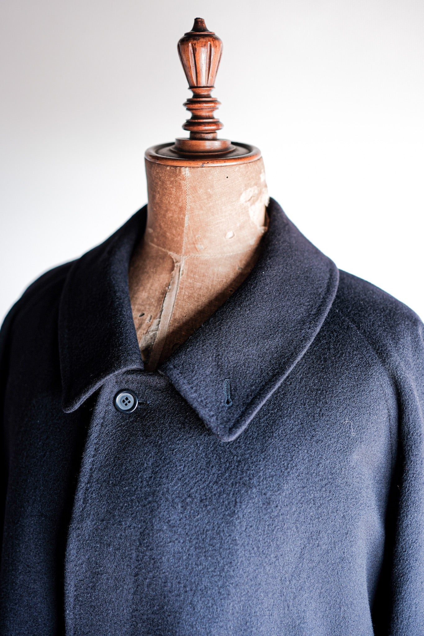［~90's］Vintage Burberry's Single Raglan Balmacaan Coat Size.60RX "PURE CASHMERE"