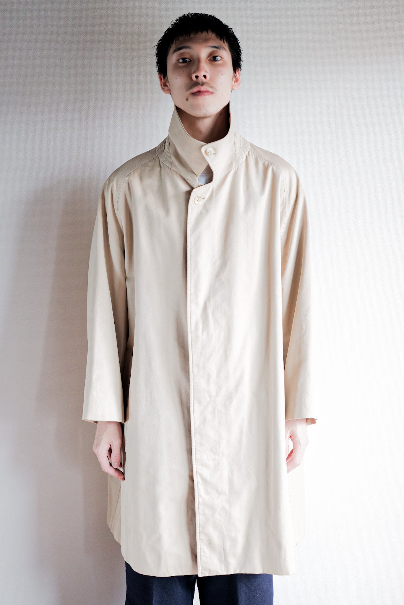 ［~70's］Vintage Burberry's Single Raglan Balmacaan Coat C100 Size.52REG