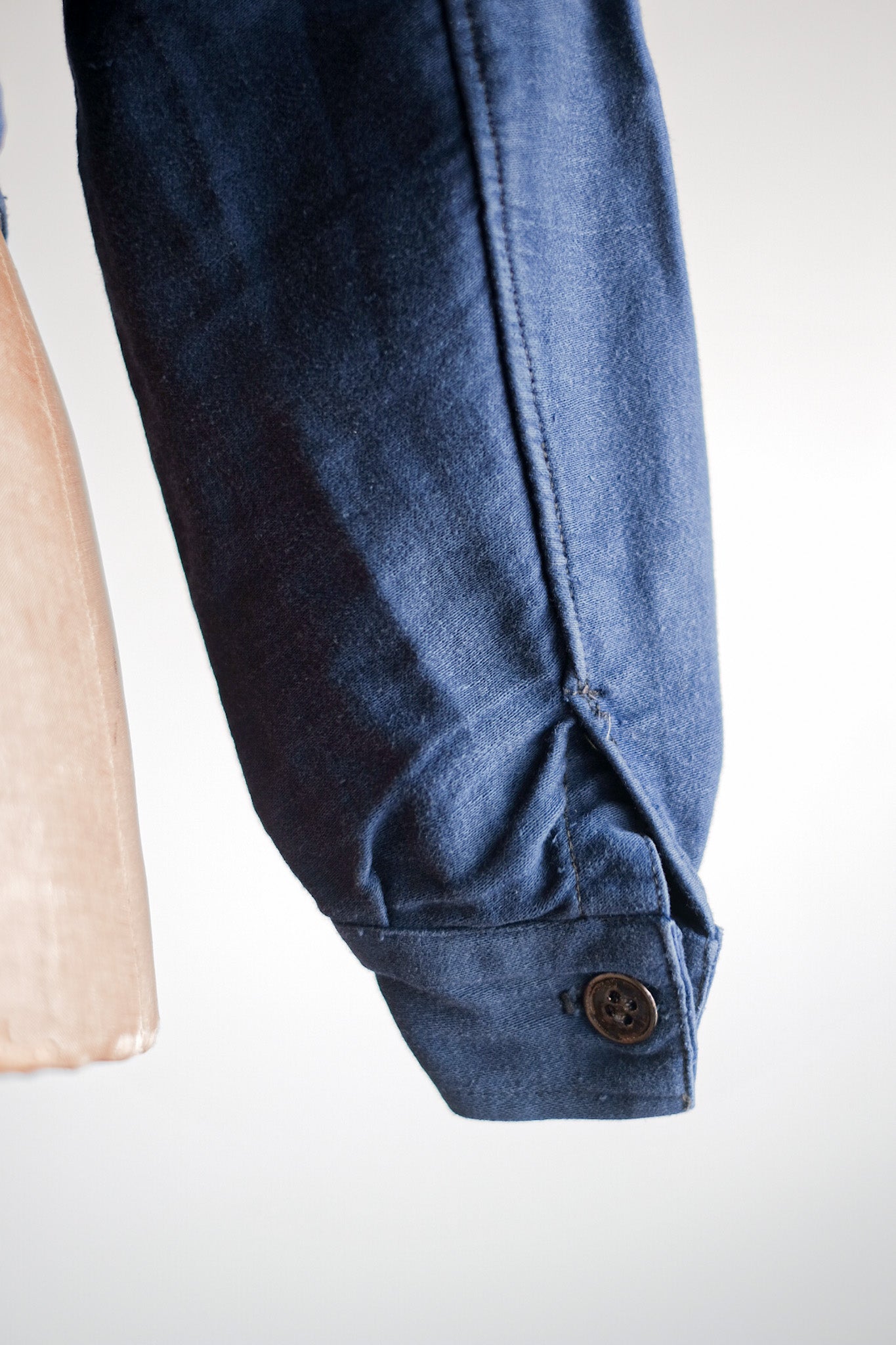 ［~40's］French Vintage Blue Moleskin Fireman Jacket