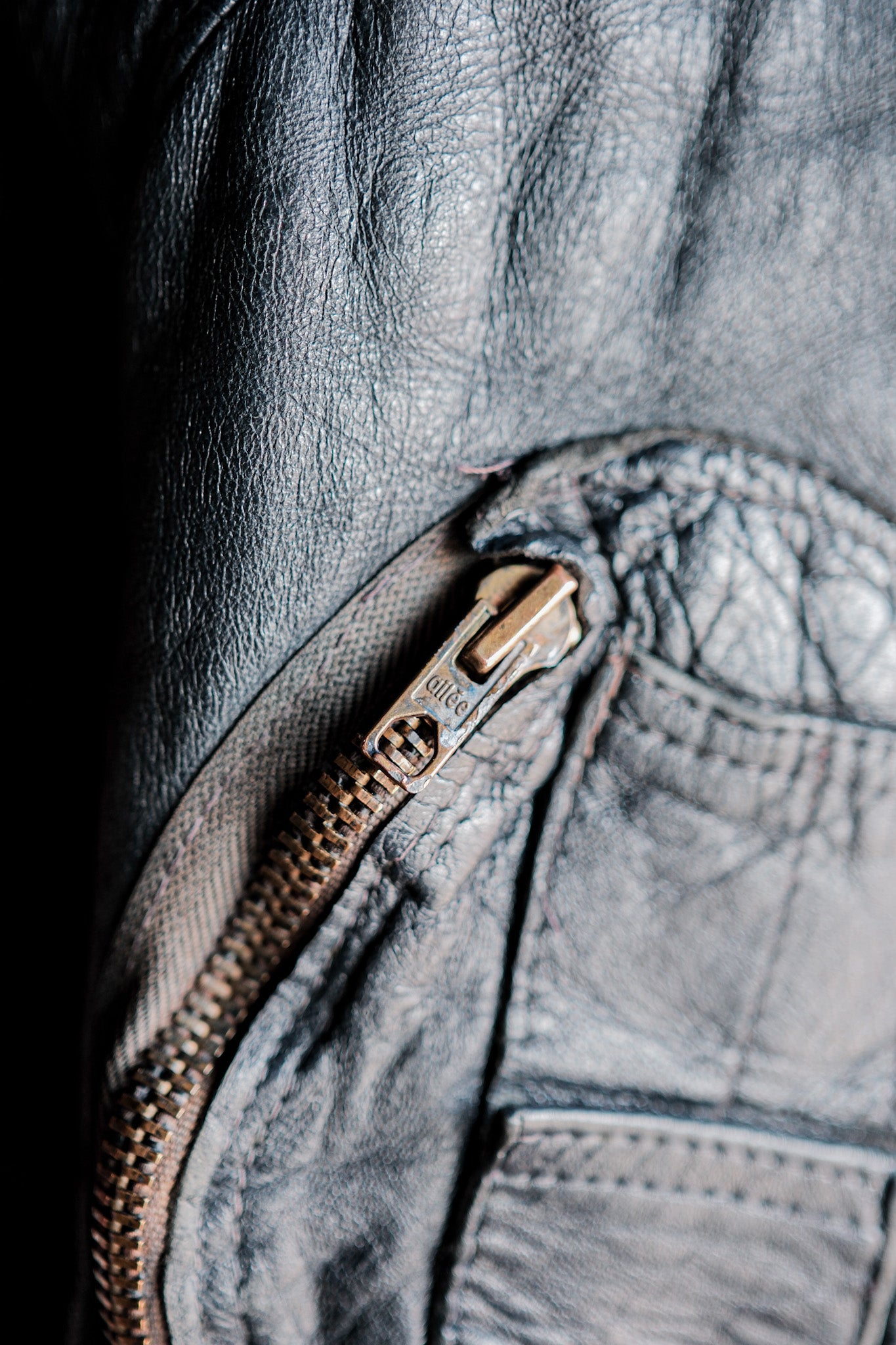 【~70's】French Air Force Pilot Leather Jacket