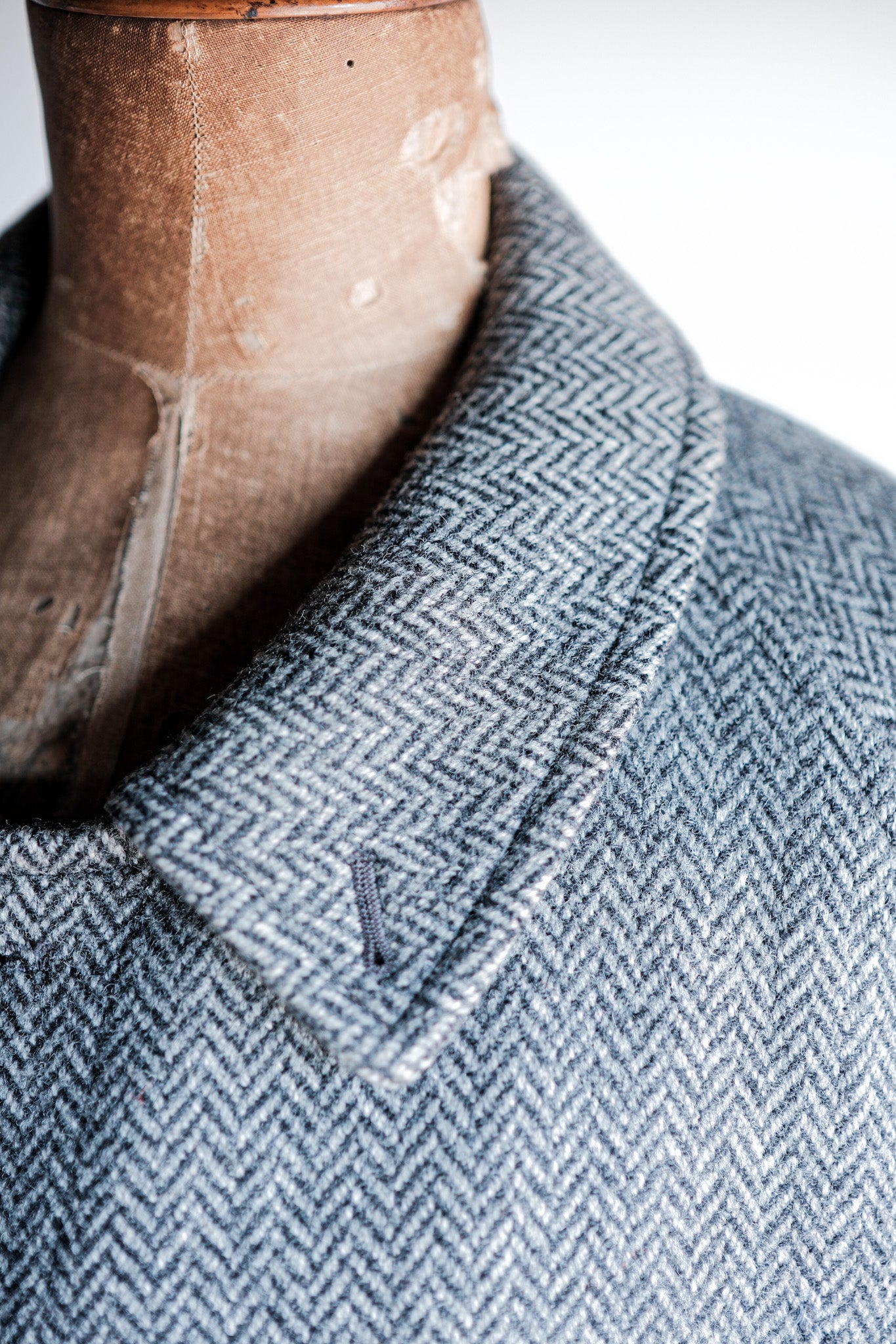 ［~90's］Vintage Burberry's Single Raglan Balmacaan Coat Size.54REG "SHETLAND TWEED"