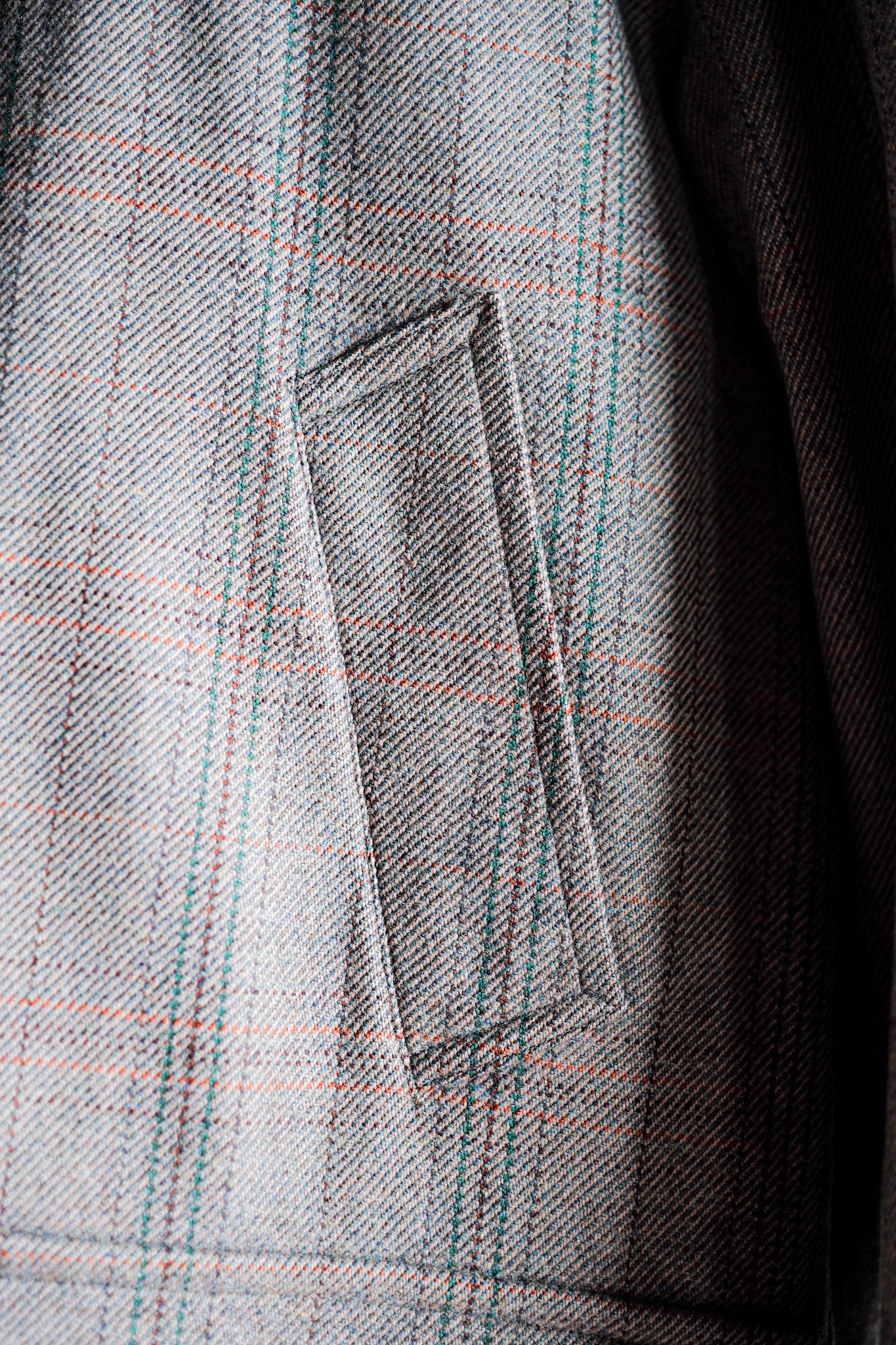 [~ 90 년대] Old Invertere Corduroy Collar 양모 재킷