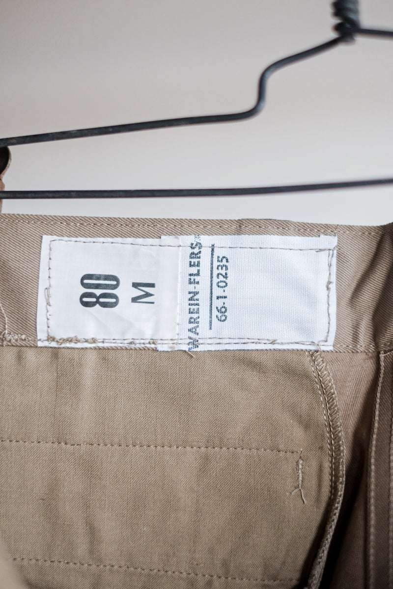 [~ 60's] กองทัพฝรั่งเศส M52 เสื้อกางเกงขนาดของ Chino ขนาด 80m "Dead Stock"