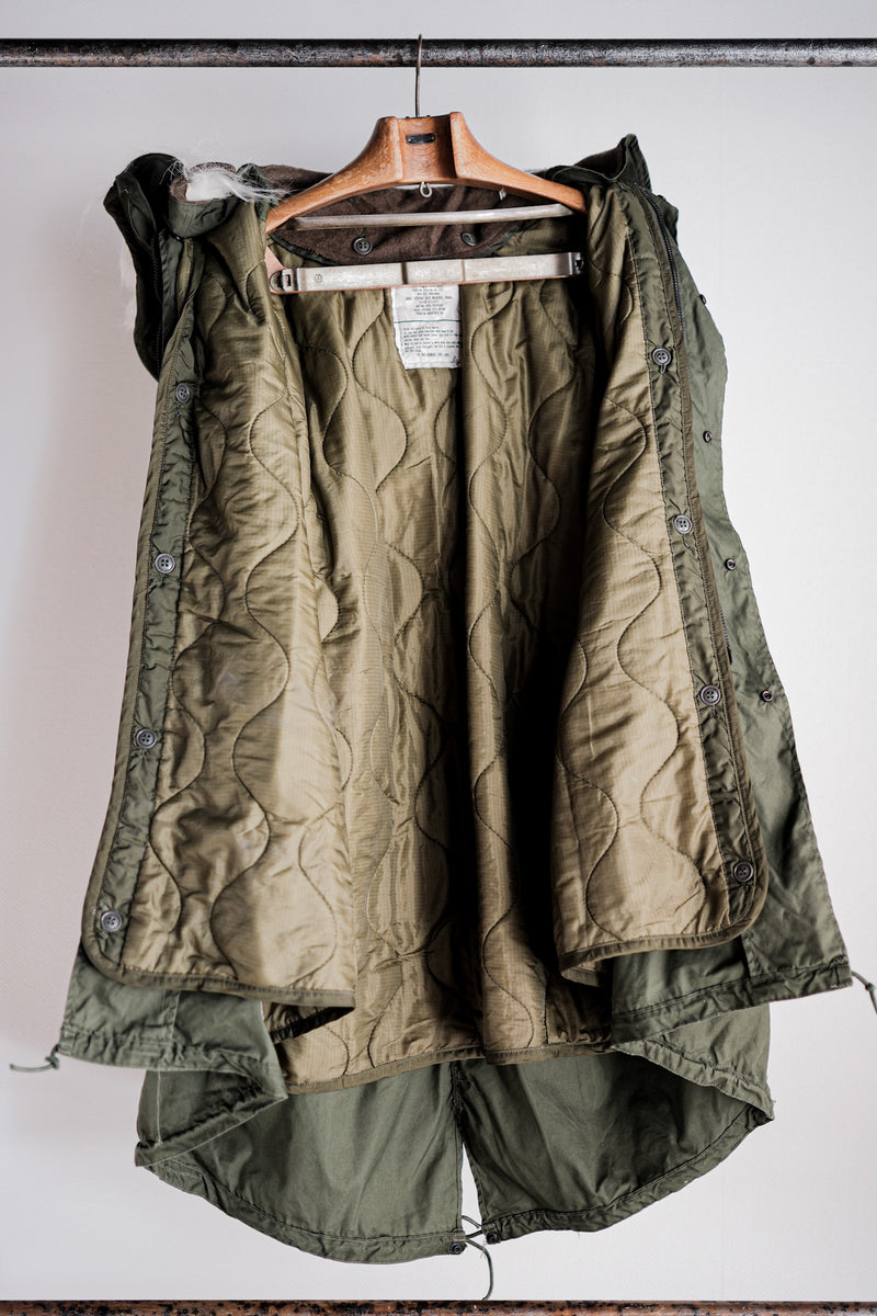 [~ 80's] สหรัฐอเมริกา M-65 Fishtail Parka Size.medium "Full Set"