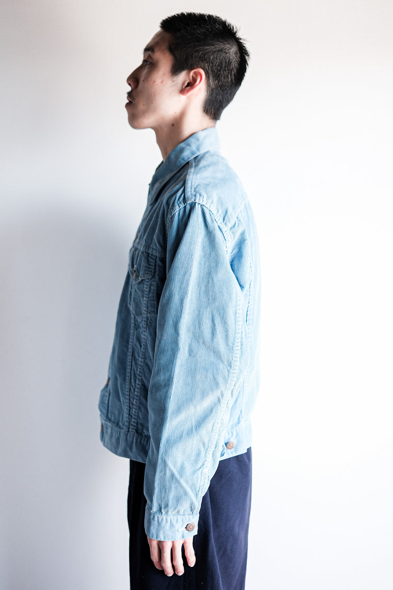 [~ 60's] แจ็คเก็ตผ้าลูกฟูกแบบผอมเพรียวของ Levi "Big E"