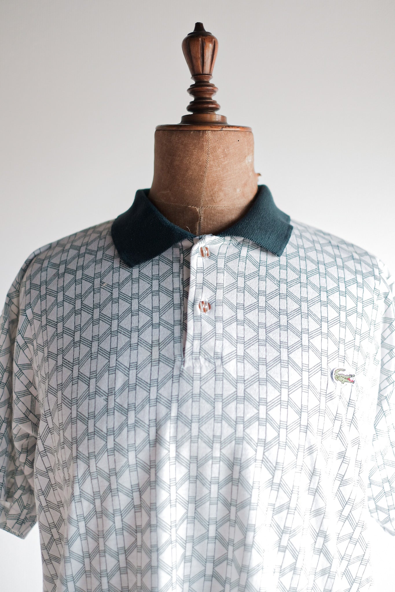 [~ 80's] Chemise Lacoste S/S Polo Shirt Size.5 "Multi Color"