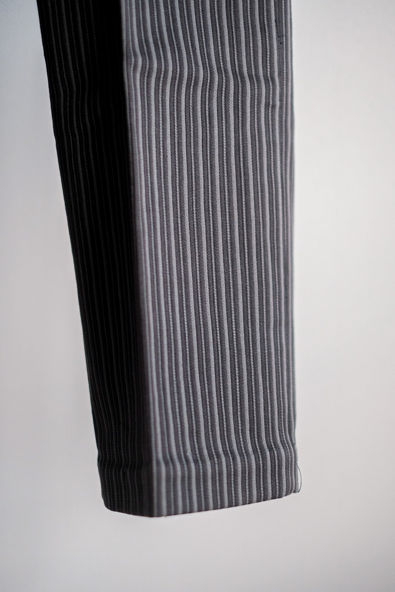 【~40's】French Vintage Cotton Pique Striped Work Pants "Dead Stock"