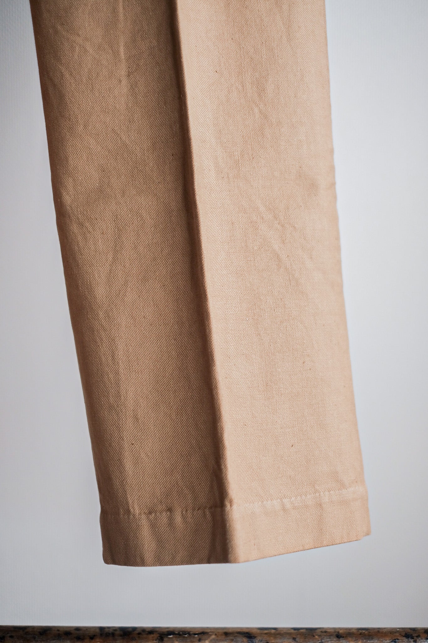 ［~50's］French Vintage Cotton Linen Chino Trousers "Garally Lafayette" "Dead Stock"