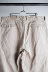 [~ 60's] กองทัพฝรั่งเศส M52 ขนาดกางเกง Chino ขนาด 16 "Dead Stock"
