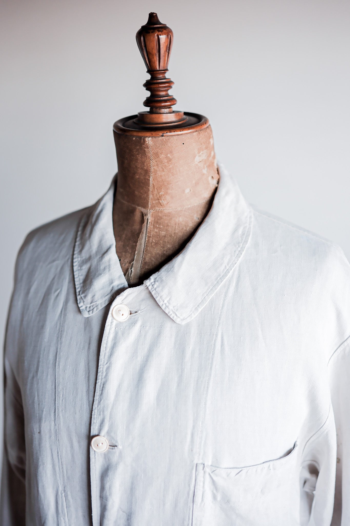 ［~30's］French Vintage Linen Coat "Belle Jardiniere"