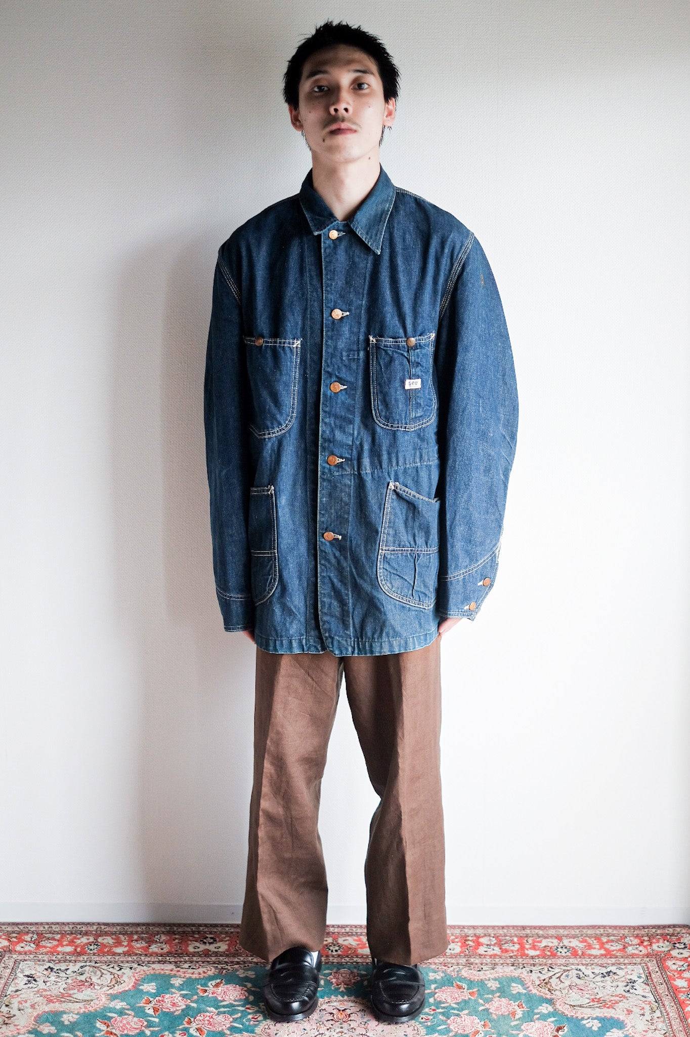 70's】Vintage LEE 91-J Denim Jacket Size.38R