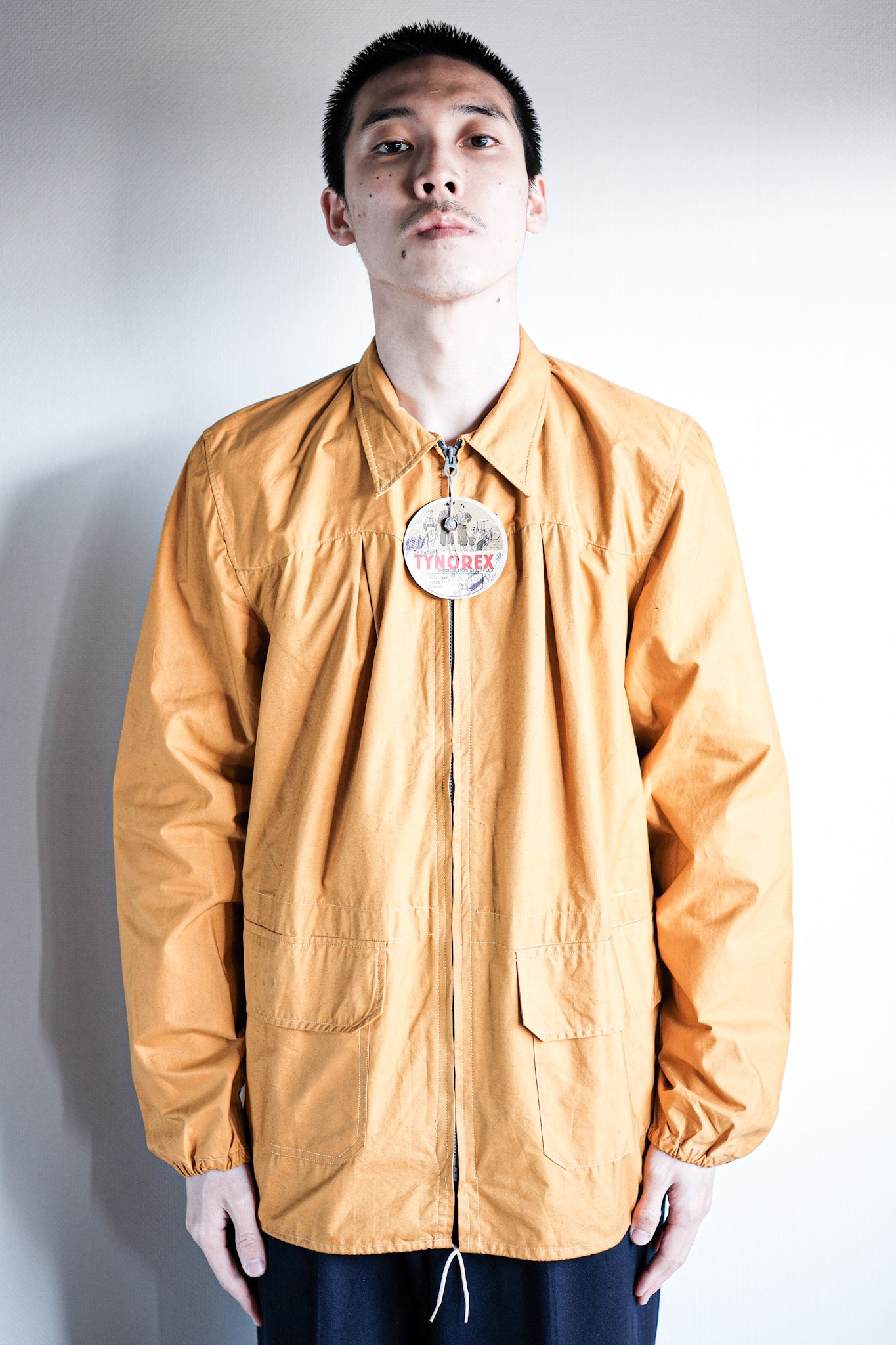 【~40's】French Vintage Yellow Cotton Jacket "Dead Stock"