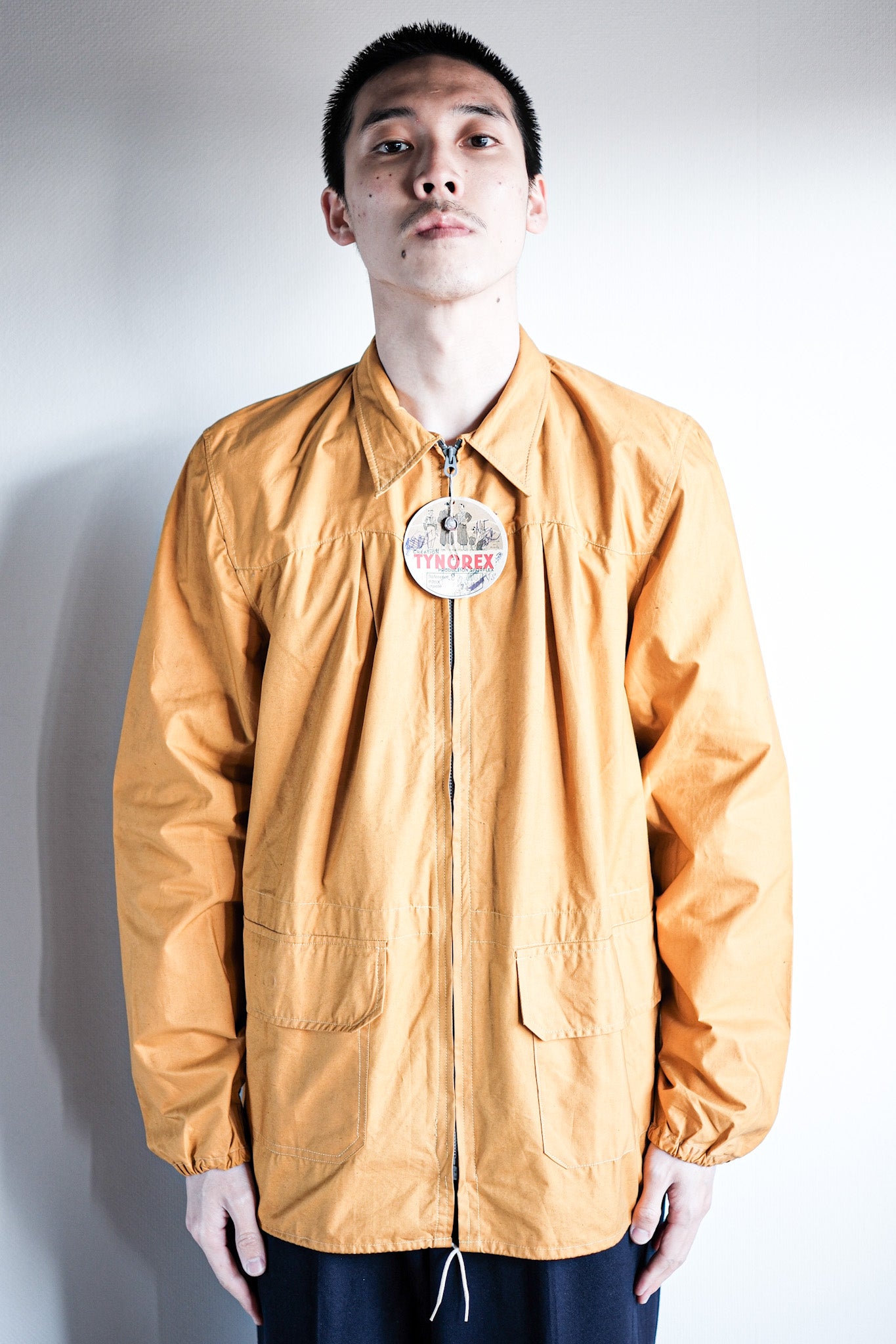 ［~40's］French Vintage Yellow Cotton Jacket "Dead Stock"