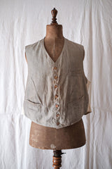 [~ 30's] French Vintage Cotton Gilet