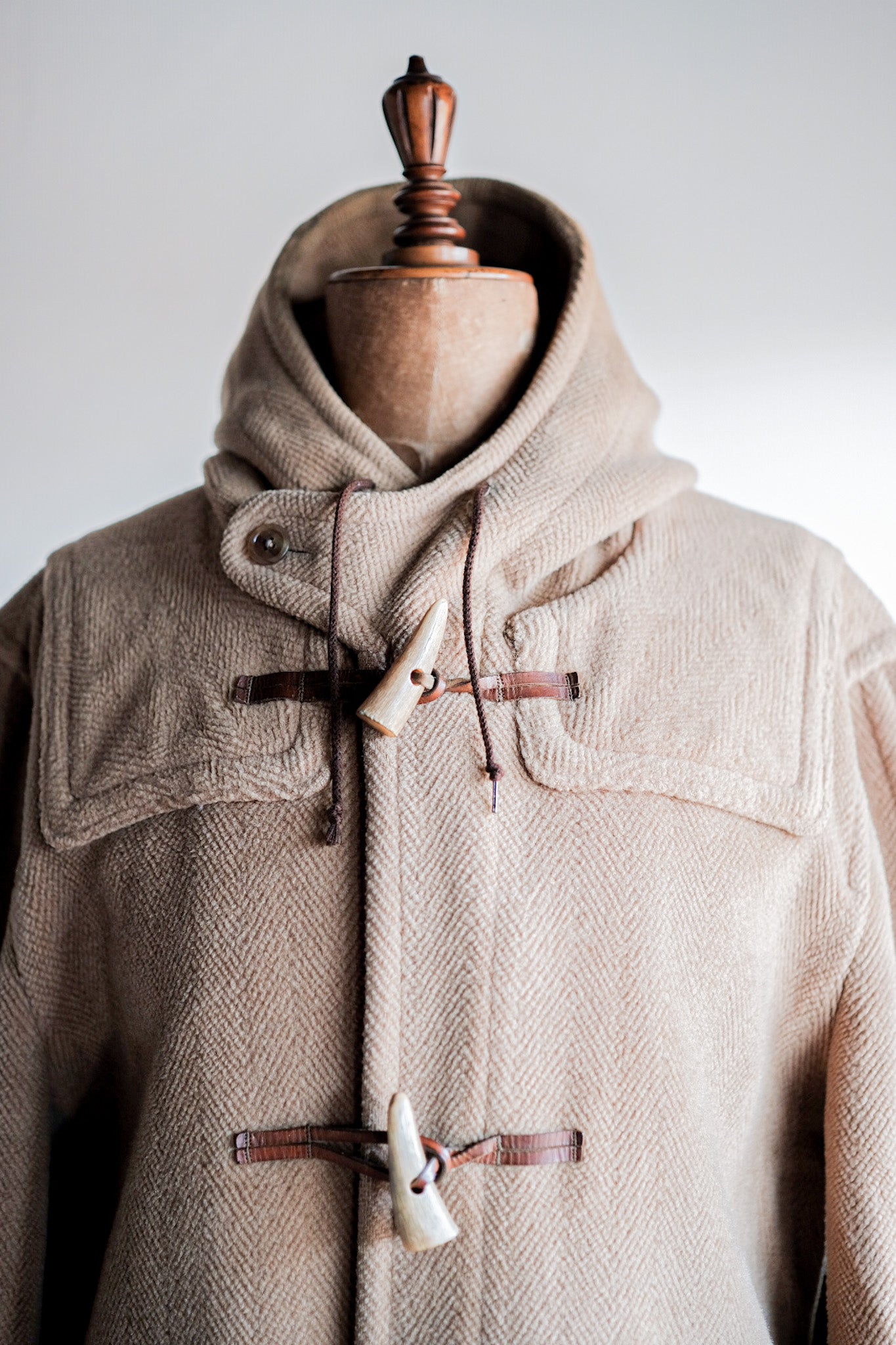 ［~80's］Old England Wool Duffle Coat Made by INVERTERE "Moorbrook"