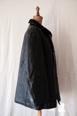 [~ 50's] แจ็คเก็ตหนัง LE Corbusier Vintage French Vintage "Collar Wool" "Dead Stock"