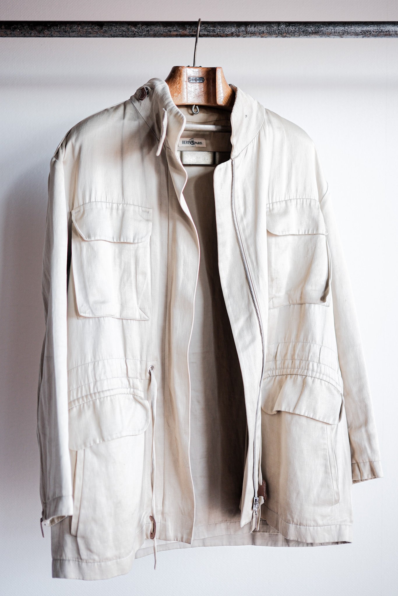 ［~00's］Old Hermès Paris Linen Jacket by Martin Margiela Size.42