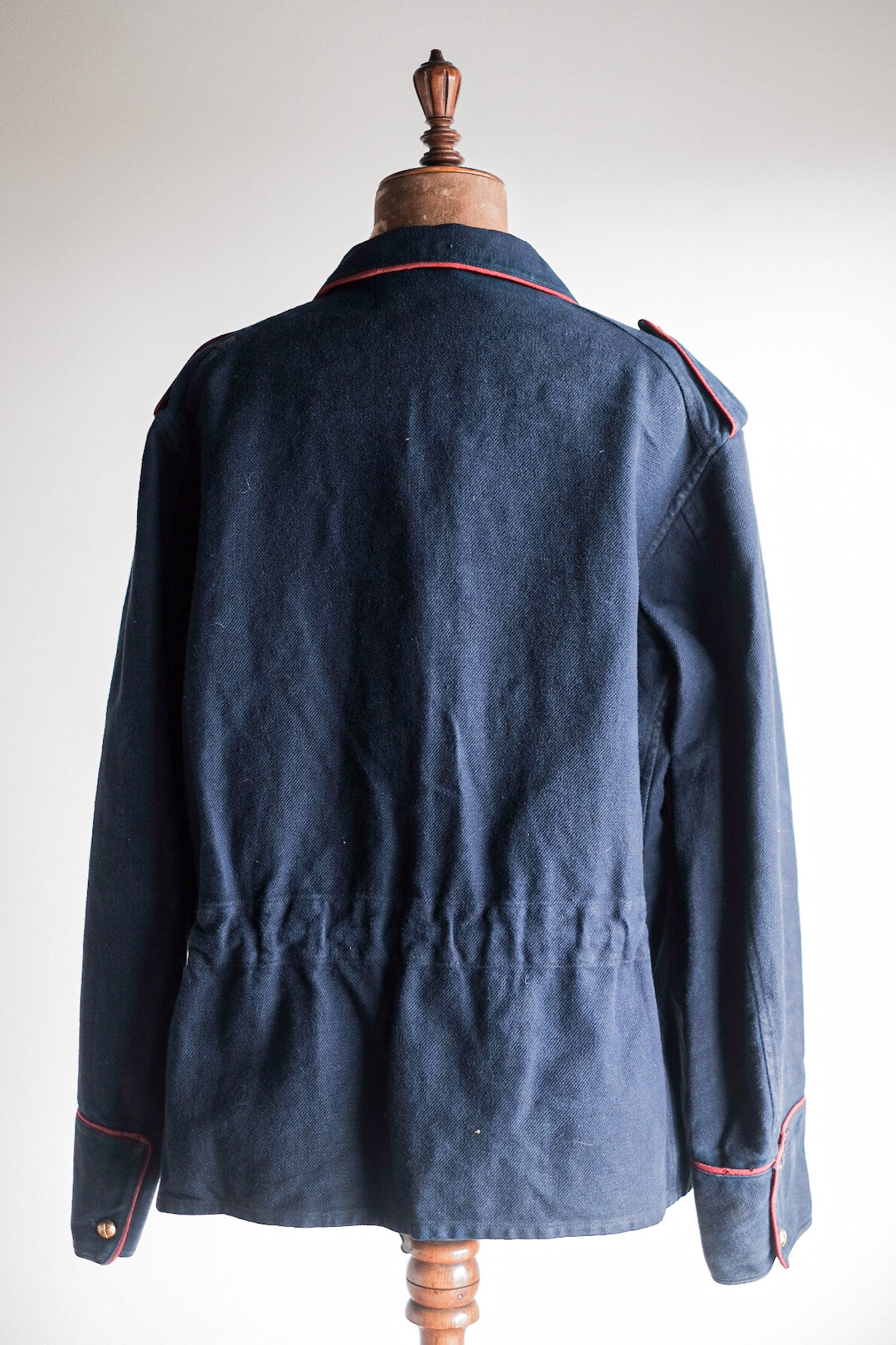 【~30's】French Vintage Indigo Cotton Twill Firefighter Jacket