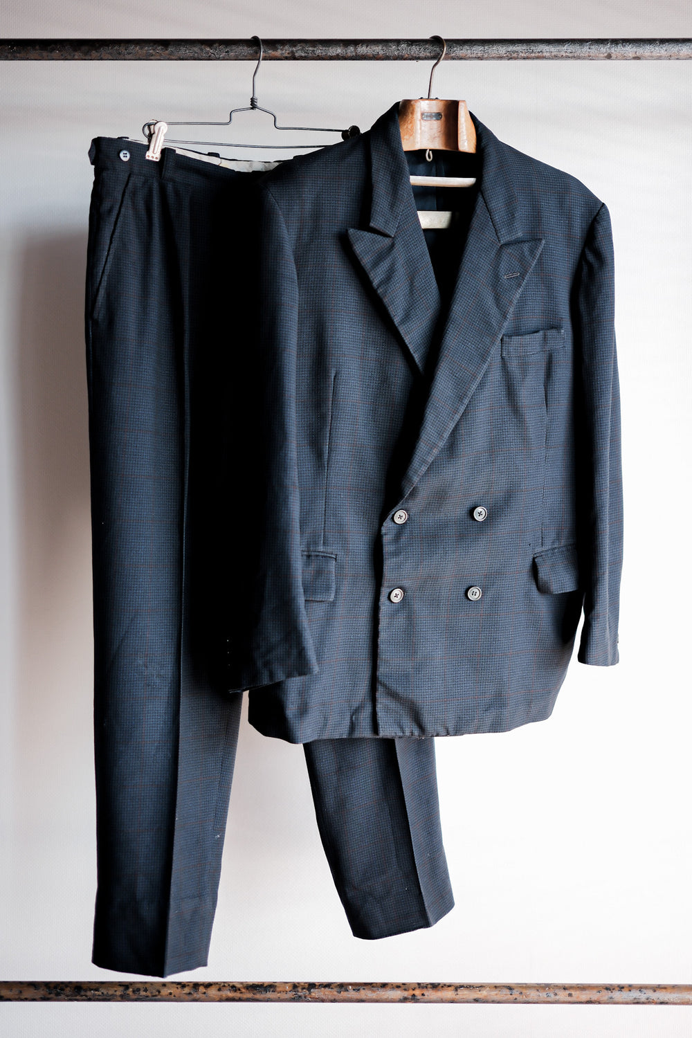 【~40's】French Vintage Double Breasted Suits Set Up "Belle Jardiniere"