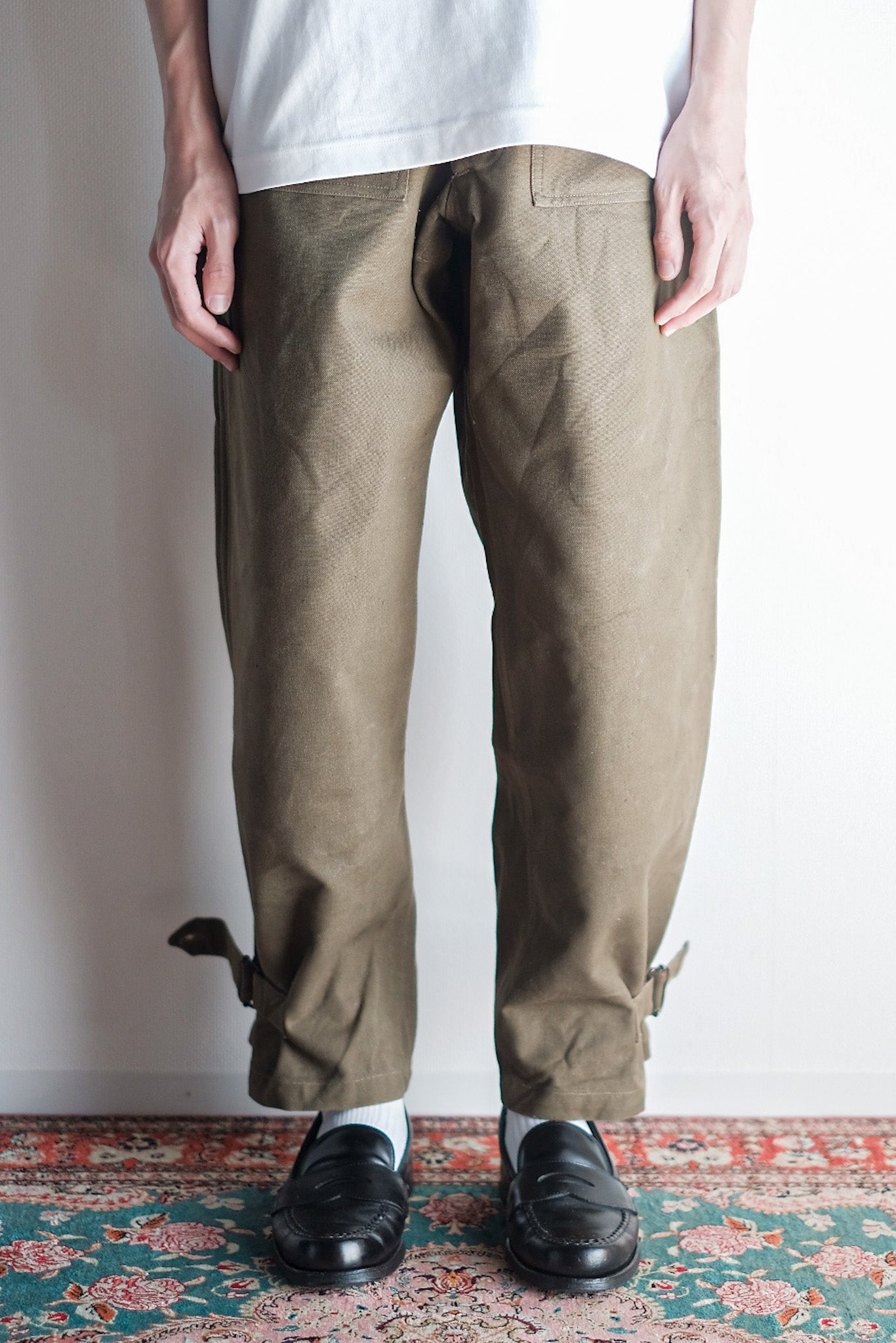 ［~30's］French Army M35 Motorcycle Pants "Cotton Linen Type" "Dead Stock"