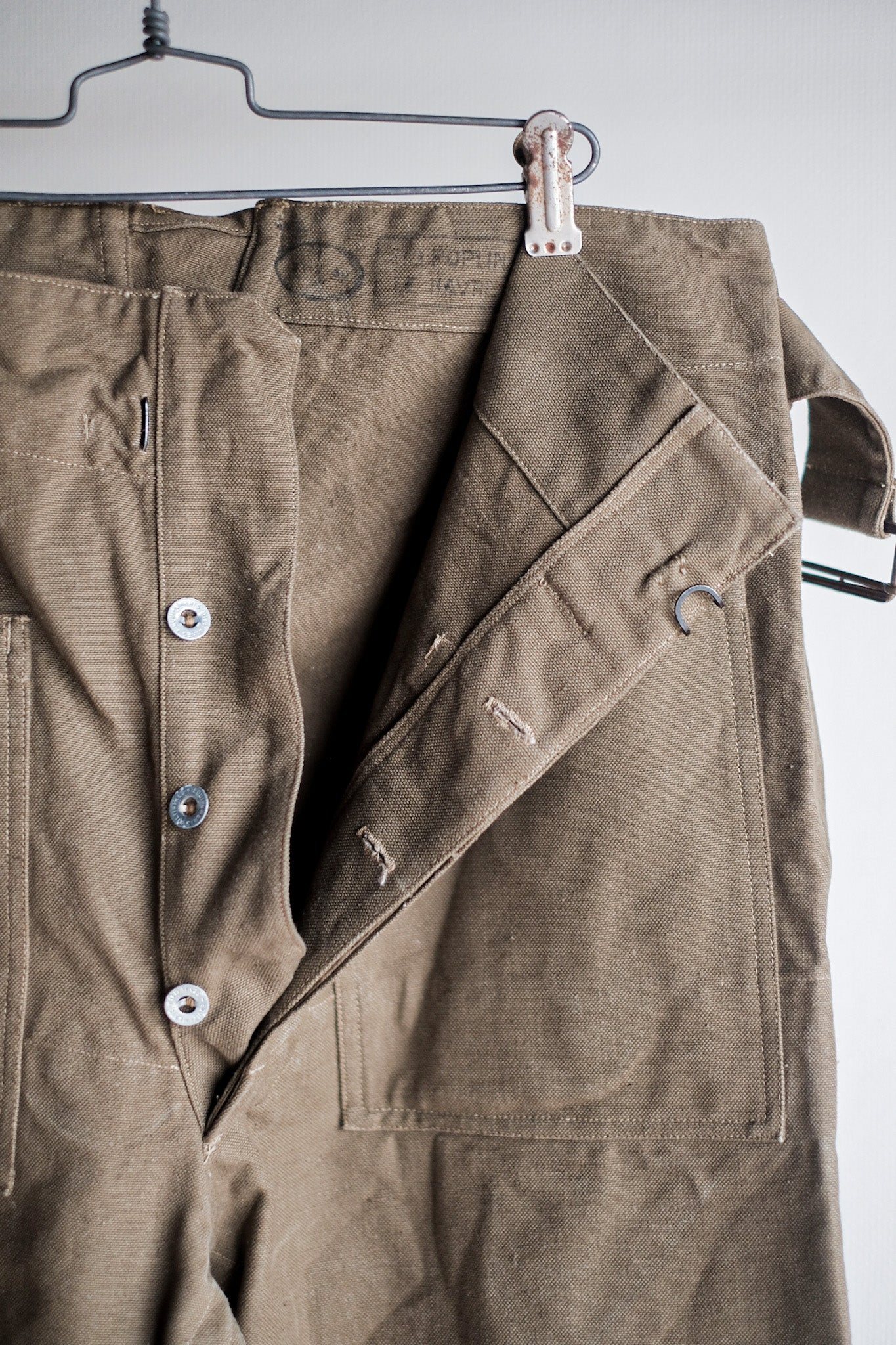 ［~30's］French Army M35 Motorcycle Pants "Cotton Linen Type" "Dead Stock"