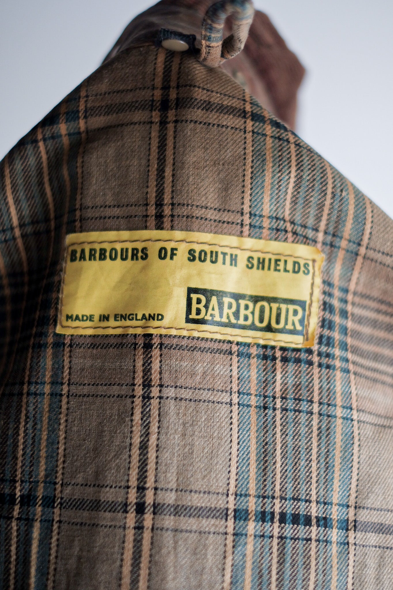 [~ 60's] Vintage Barbour "Solway Zipper" Yellow Label