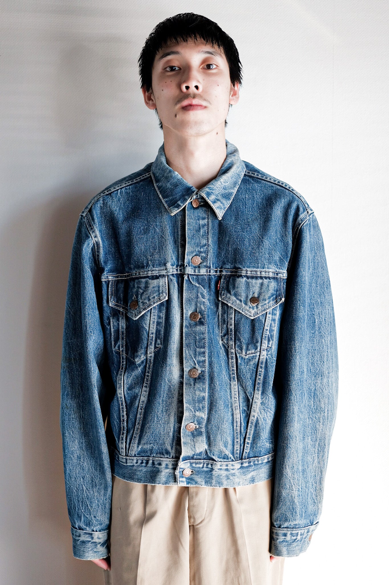 ［~60's］Vintage Levi's 557 Denim Jacket "Big E"