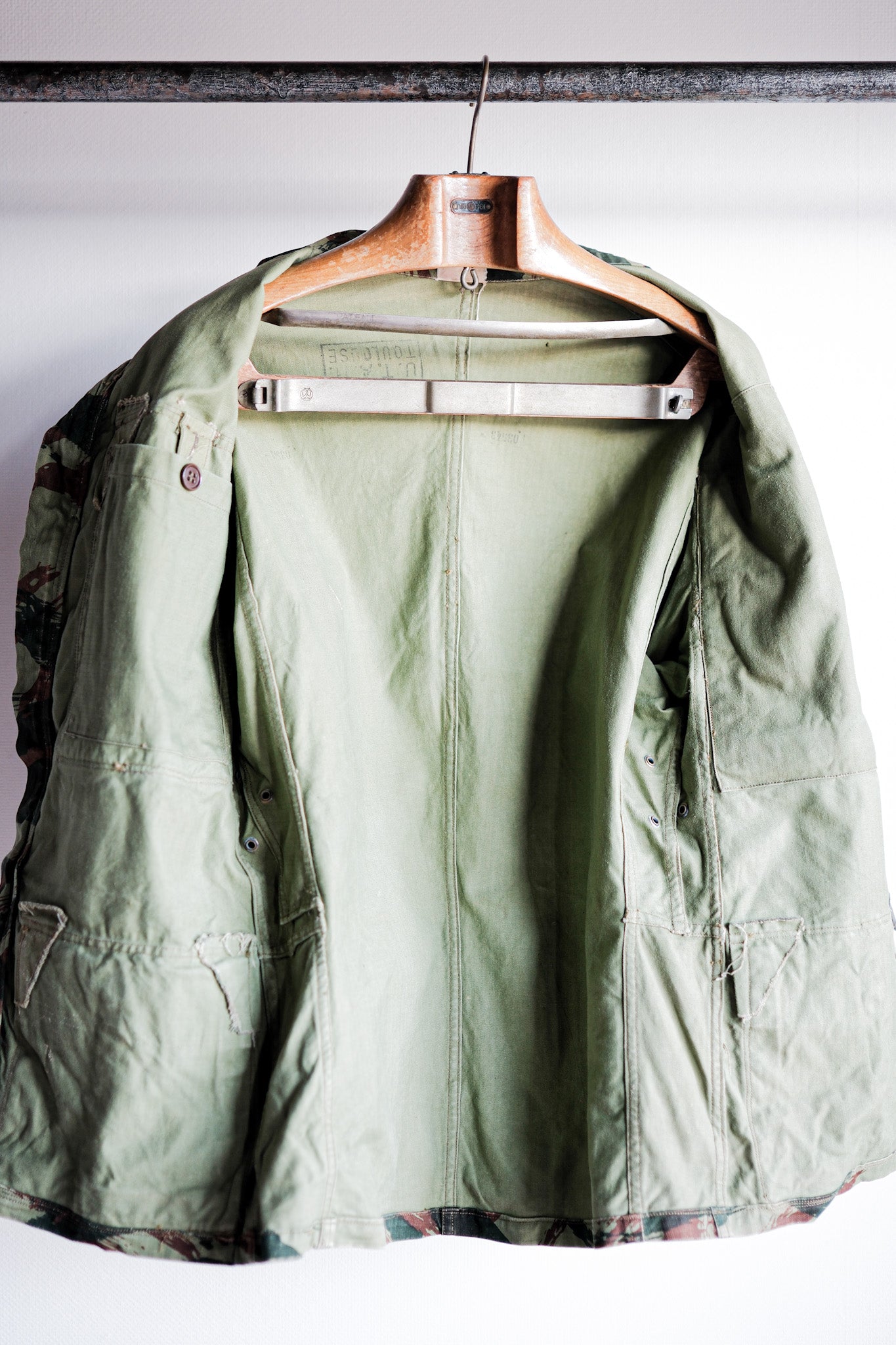 【~60's】French Army TAP47/56 Lizard Camo Paratrooper Jacket