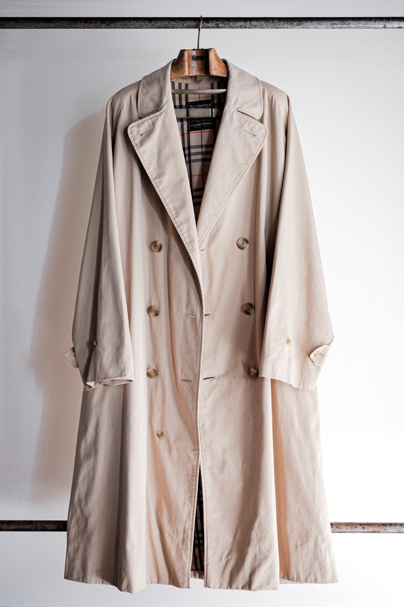 [~ 70's] Vintage Burberry's Single RagLan Double Breasted Coat 