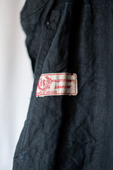 【Early 20th C】French Antique Indigo Linen Smock Open Type "Biaude"