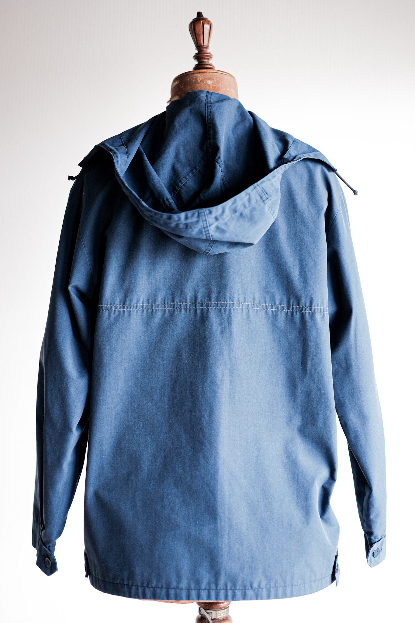 【~50's】German Vintage Blue Cotton × Polyester Hooded Jacket
